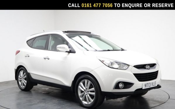 Used 2013 WHITE HYUNDAI IX35 SUV 2.0 CRDi Premium SUV 5dr Diesel Auto 4WD Euro 5 (184 ps) (reg. 2013-06-11) for sale in Stockport