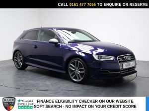 Used 2014 BLUE AUDI S3 Hatchback 2.0 TFSI Hatchback 3dr Petrol Manual quattro Euro 6 (s/s) (300 ps) (reg. 2014-04-30) for sale in Stockport