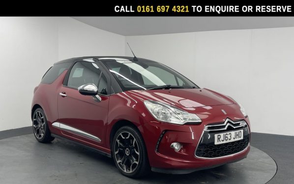 Used 2014 RED CITROEN DS3 CABRIO Convertible 1.6 THP DSport Plus Convertible 2dr Petrol Manual Euro 5 (155 ps) (reg. 2014-01-24) for sale in Manchester