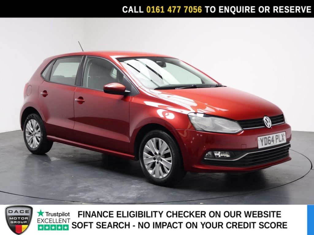 Used 2014 RED VOLKSWAGEN POLO Hatchback 1.2 TSI BlueMotion Tech SE Hatchback 5dr Petrol Manual Euro 6 (s/s) (90 ps) (reg. 2014-09-30) for sale in Stockport