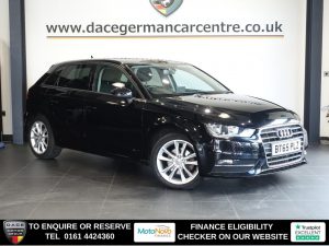 Used 2015 BLACK AUDI A3 Hatchback 2.0 TDI SE Technik Sportback 5dr Diesel Manual Euro 6 (s/s) (150 ps) (reg. 2015-12-02) for sale in Altrincham