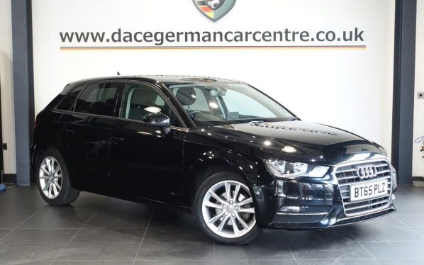 Used 2015 BLACK AUDI A3 Hatchback 2.0 TDI SE Technik Sportback 5dr Diesel Manual Euro 6 (s/s) (150 ps) (reg. 2015-12-02) for sale in Altrincham