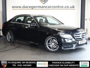 Used 2015 BLACK MERCEDES-BENZ E-CLASS Saloon 2.0 E250 AMG Line Saloon 4dr Petrol G-Tronic+ Euro 6 (s/s) (211 ps) (reg. 2015-03-17) for sale in Altrincham