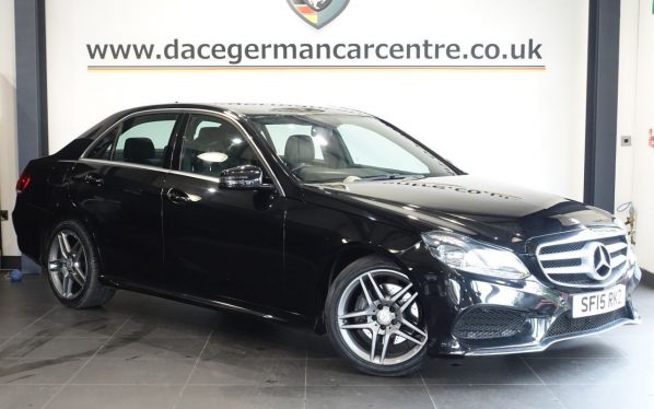 Used 2015 BLACK MERCEDES-BENZ E-CLASS Saloon 2.0 E250 AMG Line Saloon 4dr Petrol G-Tronic+ Euro 6 (s/s) (211 ps) (reg. 2015-03-17) for sale in Altrincham