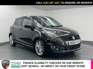 Used 2015 BLACK SUZUKI SWIFT Hatchback 1.6 Sport Hatchback 5dr Petrol Manual Euro 6 (SNav) (136 ps) (reg. 2015-09-18) for sale in Manchester