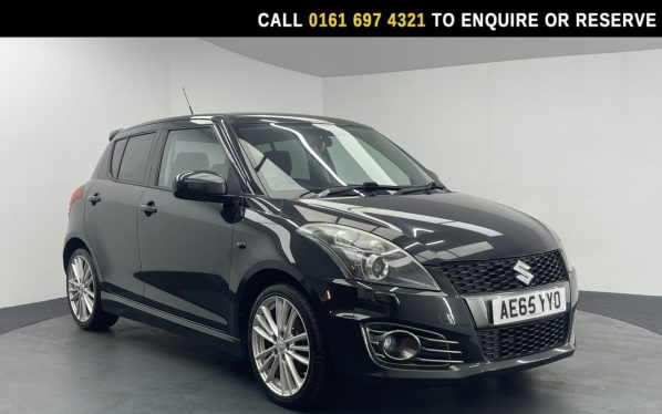 Used 2015 BLACK SUZUKI SWIFT Hatchback 1.6 Sport Hatchback 5dr Petrol Manual Euro 6 (SNav) (136 ps) (reg. 2015-09-18) for sale in Manchester