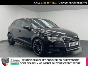 Used 2016 BLACK AUDI A3 Hatchback 2.0 TDI SE Technik Sportback 5dr Diesel Manual Euro 6 (s/s) (150 ps) (reg. 2016-08-31) for sale in Manchester