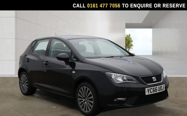 Used 2016 BLACK SEAT IBIZA Hatchback 1.0 SE Hatchback 5dr Petrol Manual Euro 6 (75 ps) (reg. 2016-09-29) for sale in Stockport