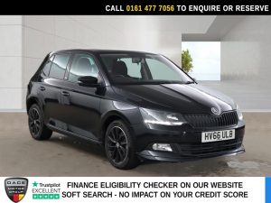 Used 2016 BLACK SKODA FABIA Hatchback 1.2 TSI Monte Carlo Hatchback 5dr Petrol Manual Euro 6 (s/s) (110 ps) (reg. 2016-11-10) for sale in Stockport