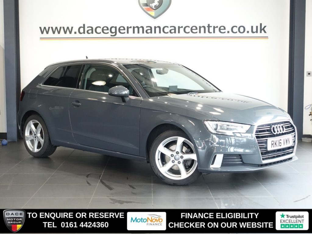 Used 2016 GREY AUDI A3 Hatchback 1.4 TFSI CoD Sport Hatchback 3dr Petrol S Tronic Euro 6 (s/s) (150 ps) (reg. 2016-08-24) for sale in Altrincham