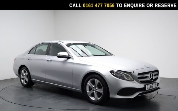 Used 2016 SILVER MERCEDES-BENZ E-CLASS Saloon 2.0 E220d SE Saloon 4dr Diesel G-Tronic+ Euro 6 (s/s) (194 ps) (reg. 2016-09-27) for sale in Stockport