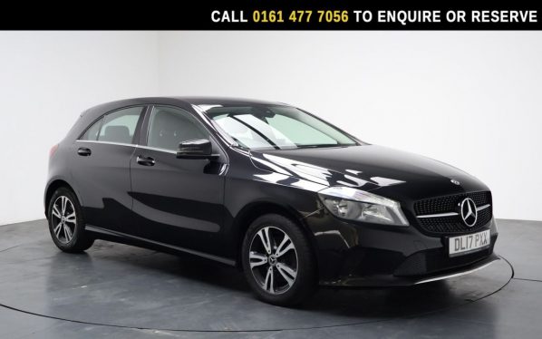 Used 2017 BLACK MERCEDES-BENZ A-CLASS Hatchback 1.6 A160 SE Hatchback 5dr Petrol Manual Euro 6 (s/s) (102 ps) (reg. 2017-07-06) for sale in Stockport