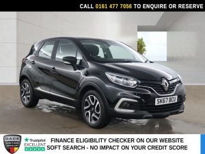 Used 2017 BLACK RENAULT CAPTUR SUV 0.9 TCe ENERGY Dynamique Nav SUV 5dr Petrol Manual Euro 6 (s/s) (90 ps) (reg. 2017-09-29) for sale in Stockport