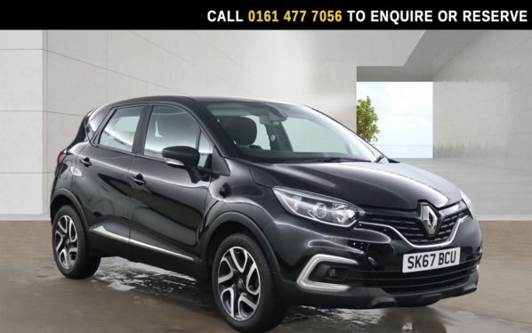 Used 2017 BLACK RENAULT CAPTUR SUV 0.9 TCe ENERGY Dynamique Nav SUV 5dr Petrol Manual Euro 6 (s/s) (90 ps) (reg. 2017-09-29) for sale in Stockport