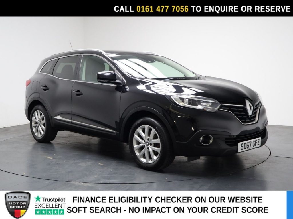 Used 2017 BLACK RENAULT KADJAR SUV 1.5 dCi Dynamique Nav SUV 5dr Diesel Manual Euro 6 (s/s) (110 ps) (reg. 2017-09-30) for sale in Stockport