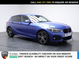 Used 2017 BLUE BMW 1 SERIES Hatchback 1.5 118i M Sport Shadow Edition Hatchback 5dr Petrol Manual Euro 6 (s/s) (136 ps) (reg. 2017-11-28) for sale in Stockport