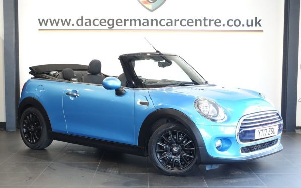 Used 2017 BLUE MINI CONVERTIBLE Convertible 1.5 Cooper Convertible 2dr Petrol Manual Euro 6 (s/s) (136 ps) (reg. 2017-03-10) for sale in Altrincham