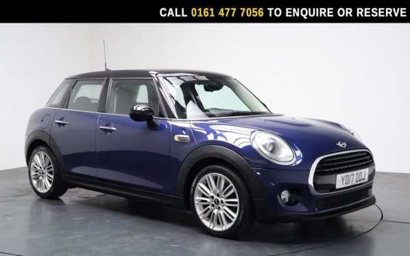 Used 2017 BLUE MINI HATCH Hatchback 1.5 Cooper D Hatchback 5dr Diesel Manual Euro 6 (s/s) (116 ps) (reg. 2017-04-11) for sale in Stockport