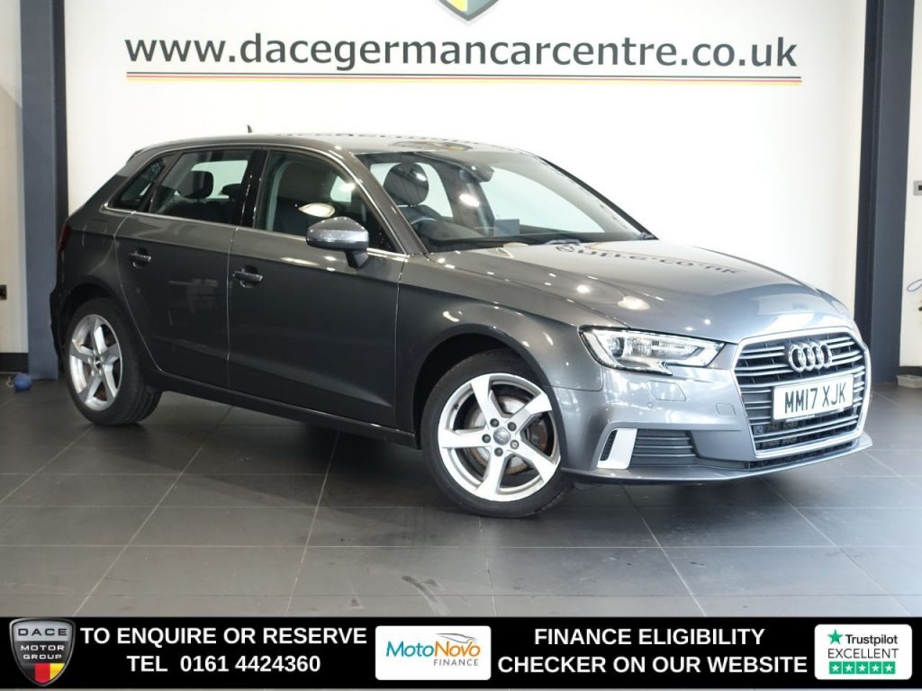 Used 2017 GREY AUDI A3 Hatchback 1.6 TDI Sport Sportback 5dr Diesel S Tronic Euro 6 (s/s) (110 ps) (reg. 2017-06-30) for sale in Altrincham