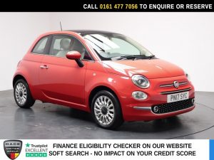 Used 2017 PINK FIAT 500 Hatchback 1.2 Lounge Hatchback 3dr Petrol Manual Euro 6 (s/s) (69 bhp) (reg. 2017-03-31) for sale in Stockport