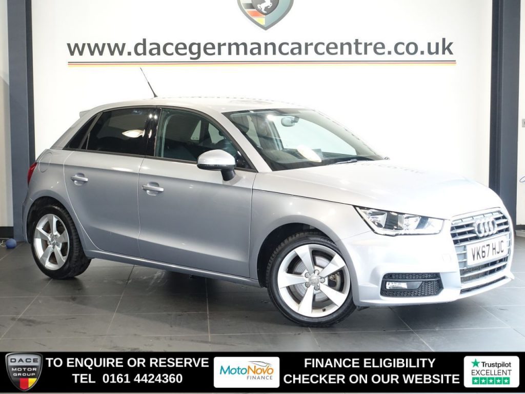 Used 2017 SILVER AUDI A1 Hatchback 1.4 TFSI Sport Sportback 5dr Petrol Manual Euro 6 (s/s) (125 ps) (reg. 2017-09-30) for sale in Altrincham