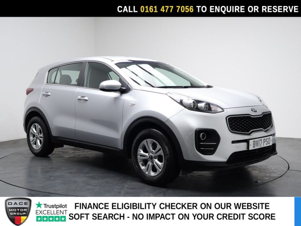 Used 2017 SILVER KIA SPORTAGE SUV 1.7 CRDi 1 SUV 5dr Diesel Manual Euro 6 (s/s) (114 bhp) (reg. 2017-03-20) for sale in Stockport