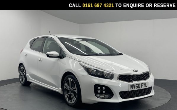 Used 2017 WHITE KIA CEED Hatchback 1.6 CRDi GT-Line Hatchback 5dr Diesel DCT Euro 6 (s/s) (134 bhp) (reg. 2017-01-13) for sale in Manchester