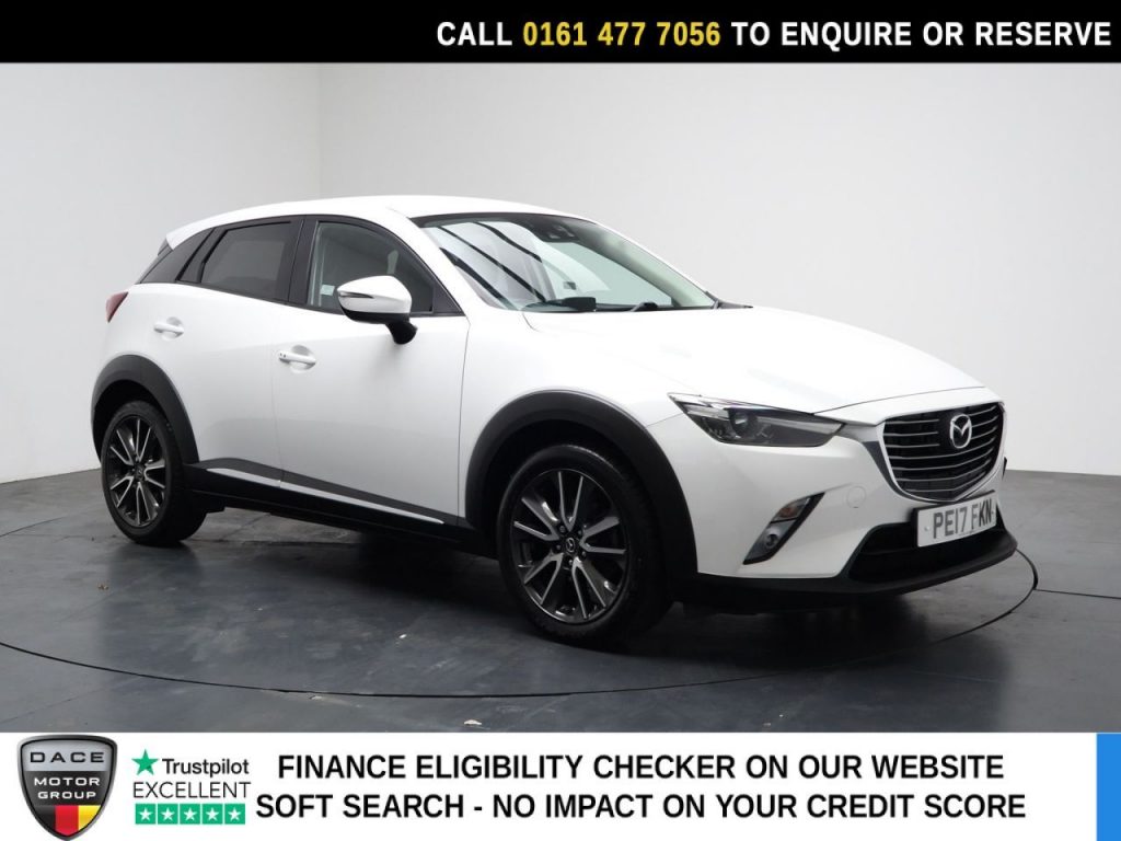Used 2017 WHITE MAZDA CX-3 SUV 2.0 SKYACTIV-G Sport Nav SUV 5dr Petrol Manual 4WD Euro 6 (s/s) (150 ps) (reg. 2017-03-01) for sale in Stockport