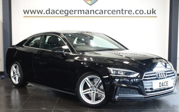 Used 2018 BLACK AUDI A5 Coupe 1.4 TFSI S line Coupe 2dr Petrol S Tronic Euro 6 (s/s) (150 ps) (reg. 2018-09-28) for sale in Altrincham