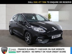 Used 2018 BLACK FORD FIESTA Hatchback 1.5T EcoBoost ST-2 Hatchback 5dr Petrol Manual Euro 6 (200 ps) (reg. 2018-10-31) for sale in Stockport
