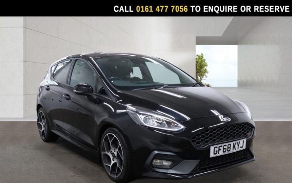 Used 2018 BLACK FORD FIESTA Hatchback 1.5T EcoBoost ST-2 Hatchback 5dr Petrol Manual Euro 6 (200 ps) (reg. 2018-10-31) for sale in Stockport