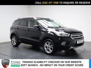 Used 2018 BLACK FORD KUGA SUV 2.0 TDCi Titanium SUV 5dr Diesel Manual Euro 6 (s/s) (150 ps) (reg. 2018-03-08) for sale in Stockport