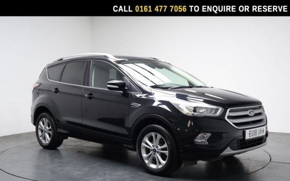 Used 2018 BLACK FORD KUGA SUV 2.0 TDCi Titanium SUV 5dr Diesel Manual Euro 6 (s/s) (150 ps) (reg. 2018-03-08) for sale in Stockport