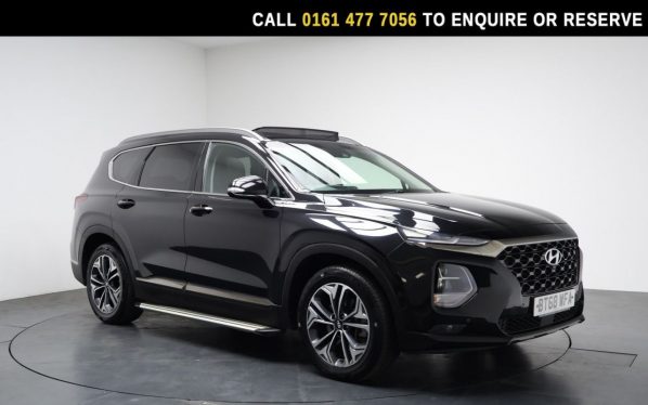 Used 2018 BLACK HYUNDAI SANTA FE SUV 2.2 CRDi Premium SE SUV 5dr Diesel Auto 4WD Euro 6 (s/s) 7 Seat (200 ps) (reg. 2018-12-27) for sale in Stockport