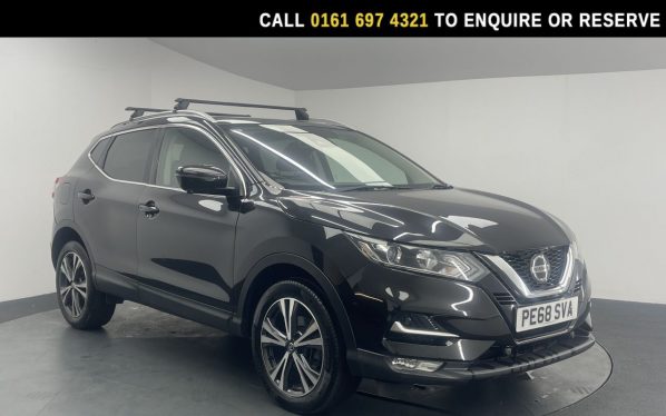 Used 2018 BLACK NISSAN QASHQAI SUV 1.2 DIG-T N-Connecta SUV 5dr Petrol Manual Euro 6 (s/s) (115 ps) (reg. 2018-09-01) for sale in Manchester