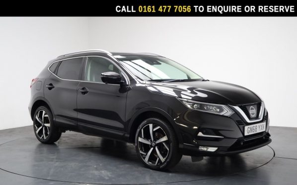 Used 2018 BLACK NISSAN QASHQAI SUV 1.2 DIG-T Tekna SUV 5dr Petrol Manual Euro 6 (s/s) (115 ps) (reg. 2018-09-28) for sale in Stockport