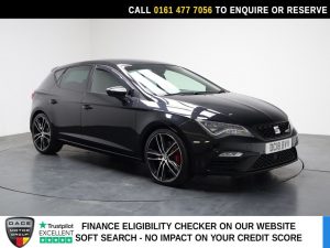 Used 2018 BLACK SEAT LEON Hatchback 2.0 TSI Cupra 300 Hatchback 5dr Petrol Manual Euro 6 (s/s) (300 ps) (reg. 2018-07-14) for sale in Stockport