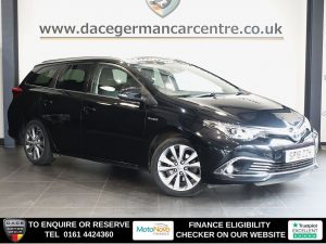 Used 2018 BLACK TOYOTA AURIS Estate 1.8 VVT-h Excel Touring Sports 5dr Petrol Hybrid CVT Euro 6 (s/s) (136 ps) (reg. 2018-03-31) for sale in Altrincham