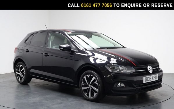 Used 2018 BLACK VOLKSWAGEN POLO Hatchback 1.0 TSI beats Hatchback 5dr Petrol Manual Euro 6 (s/s) (95 ps) (reg. 2018-06-28) for sale in Stockport