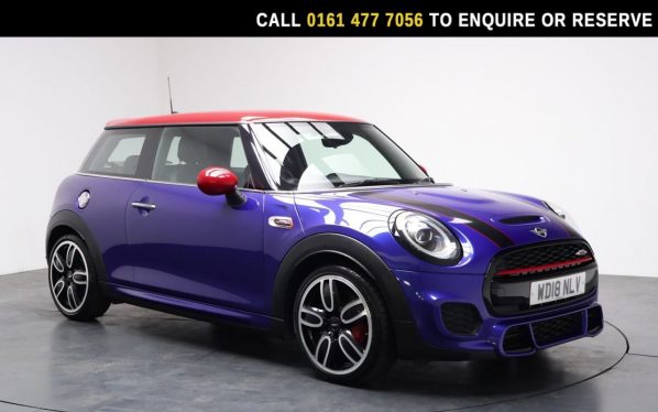 Used 2018 BLUE MINI HATCH Hatchback 2.0 John Cooper Works Hatchback 3dr Petrol Auto Euro 6 (s/s) (231 ps) (reg. 2018-06-26) for sale in Stockport