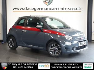 Used 2018 GREY FIAT 500 Hatchback 1.2 S Hatchback 3dr Petrol Manual Euro 6 (s/s) (69 bhp) (reg. 2018-03-31) for sale in Altrincham