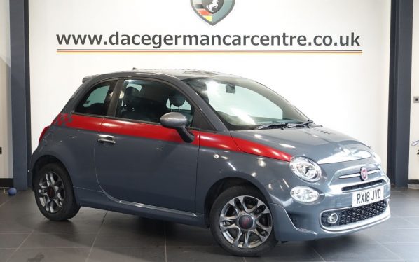 Used 2018 GREY FIAT 500 Hatchback 1.2 S Hatchback 3dr Petrol Manual Euro 6 (s/s) (69 bhp) (reg. 2018-03-31) for sale in Altrincham