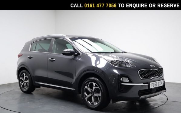 Used 2018 GREY KIA SPORTAGE SUV 1.6 GDi Edition 25 SUV 5dr Petrol Manual Euro 6 (s/s) (130 bhp) (reg. 2018-11-21) for sale in Stockport