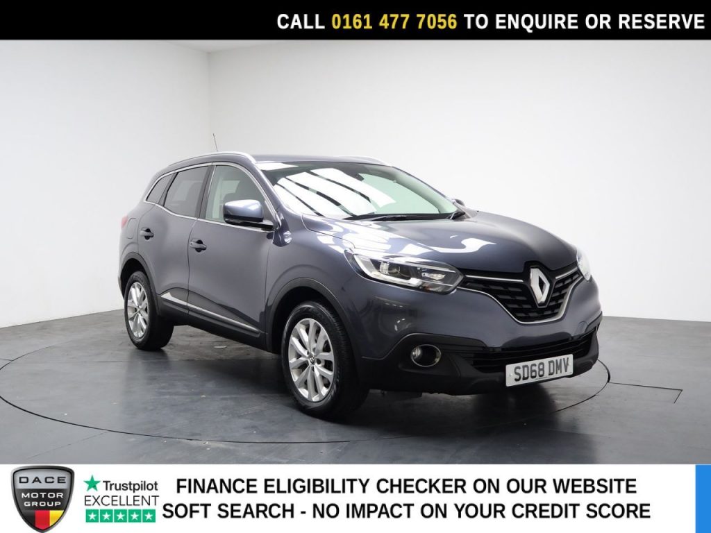 Used 2018 GREY RENAULT KADJAR SUV 1.3 TCe Dynamique Nav SUV 5dr Petrol Manual Euro 6 (s/s) (140 ps) (reg. 2018-10-13) for sale in Stockport
