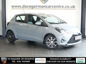 Used 2018 GREY TOYOTA YARIS Hatchback 1.5 VVT-h Icon Tech Hatchback 5dr Petrol Hybrid E-CVT Euro 6 (s/s) (100 ps) (reg. 2018-02-20) for sale in Altrincham