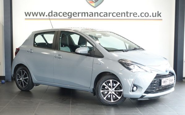 Used 2018 GREY TOYOTA YARIS Hatchback 1.5 VVT-h Icon Tech Hatchback 5dr Petrol Hybrid E-CVT Euro 6 (s/s) (100 ps) (reg. 2018-02-20) for sale in Altrincham