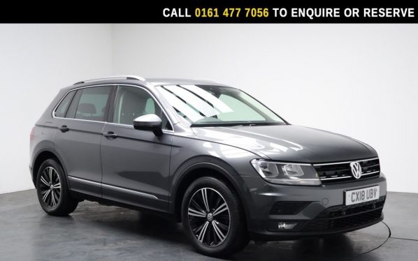 Used 2018 GREY VOLKSWAGEN TIGUAN SUV 1.4 TSI SE Navigation SUV 5dr Petrol Manual Euro 6 (s/s) (150 ps) (reg. 2018-03-29) for sale in Stockport