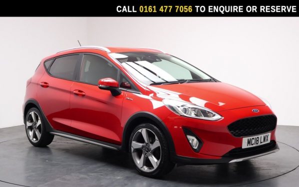 Used 2018 RED FORD FIESTA Hatchback 1.0T EcoBoost Active X Hatchback 5dr Petrol Manual Euro 6 (s/s) (125 ps) (reg. 2018-07-20) for sale in Stockport