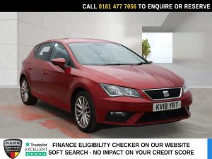 Used 2018 RED SEAT LEON Hatchback 1.2 TSI SE Dynamic Technology Hatchback 5dr Petrol Manual Euro 6 (s/s) (110 ps) (reg. 2018-04-09) for sale in Stockport