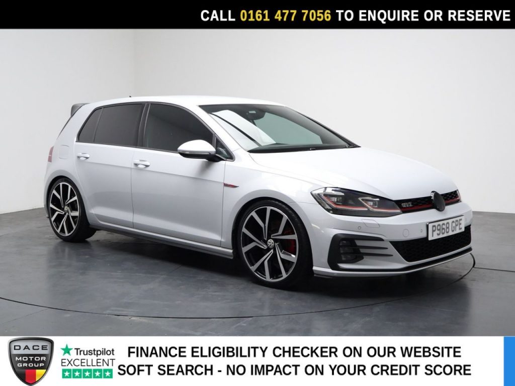 Used 2018 SILVER VOLKSWAGEN GOLF Hatchback 2.0 TSI GTI Hatchback 5dr Petrol Manual Euro 6 (s/s) (230 ps) (reg. 2018-07-12) for sale in Stockport